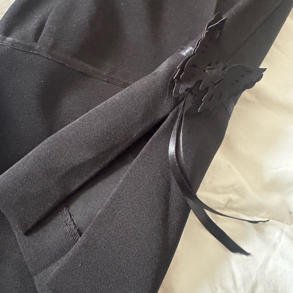 Joseph Ribkoff Elegant Black Wide Leg Trousers - Picture 5 of 7